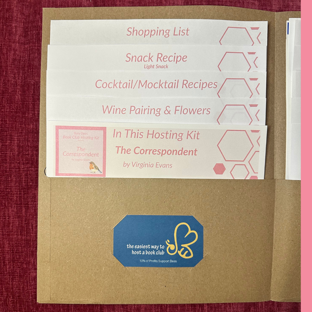 The Correspondent by Virginia Evans- Book Club Hosting Kit