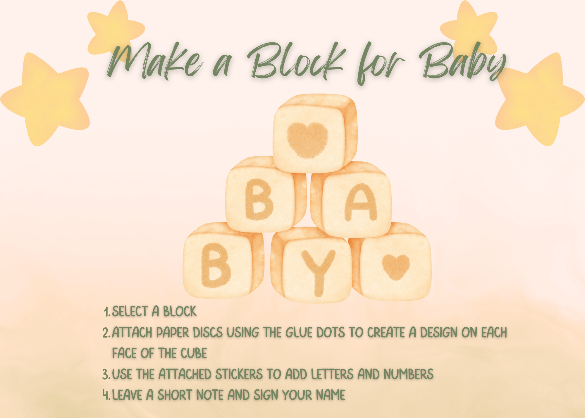 Baby Shower Activity Kit